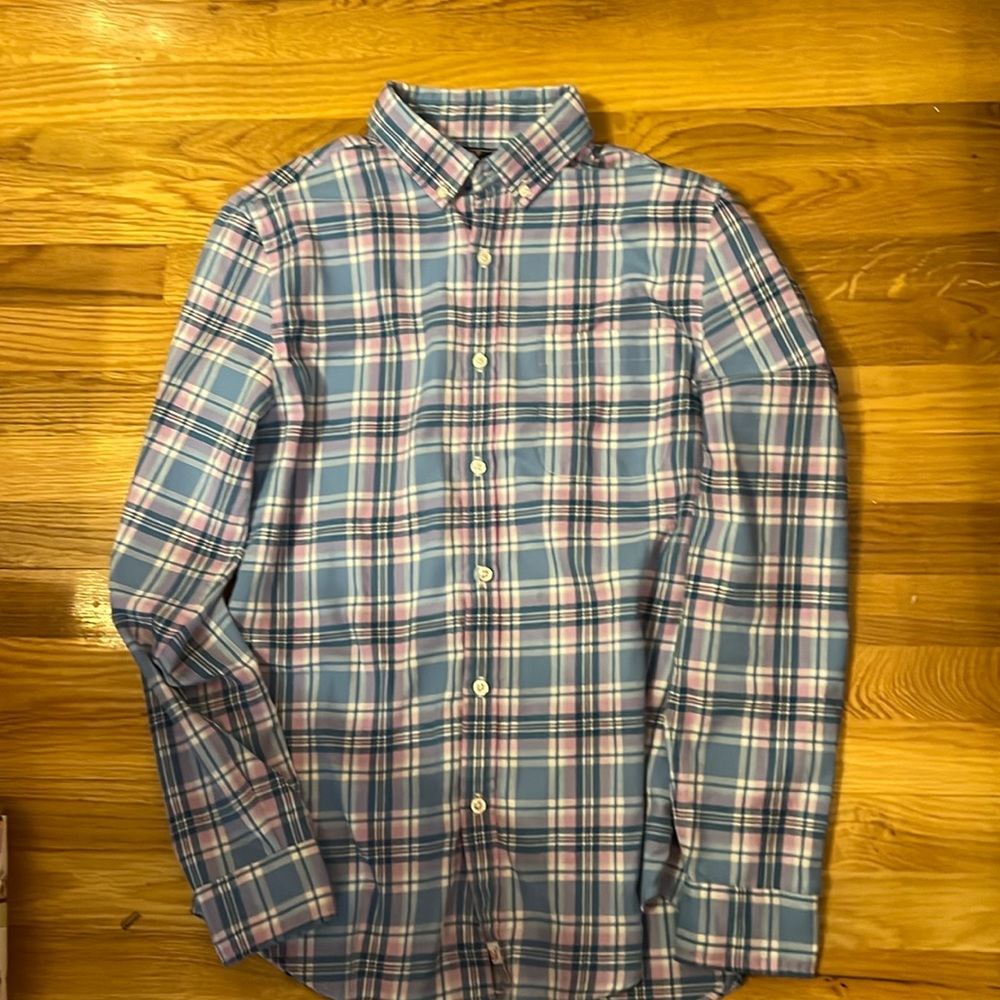 Mens Vineyard Vines Slim Fit Flannel Murray Shirt Size S